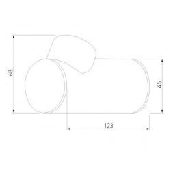 Уличный настенный светодиодный светильник Elektrostandard Ray 35134/W серый a056371