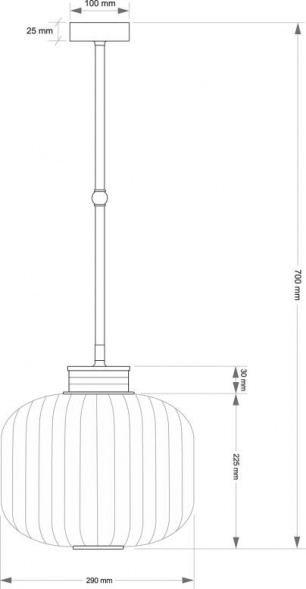 Подвесной светильник KUTEK ALBA ALB-ZW-1(P)290