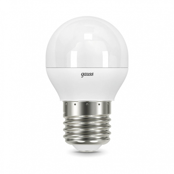 Лампа светодиодная диммируемая Gauss E27 7W 4100K матовая 105102207-D