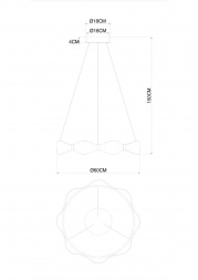 Подвесной светодиодный светильник Arte Lamp Grace A1868SP-1PB