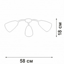 Потолочная люстра Vitaluce V3187-0/3PL
