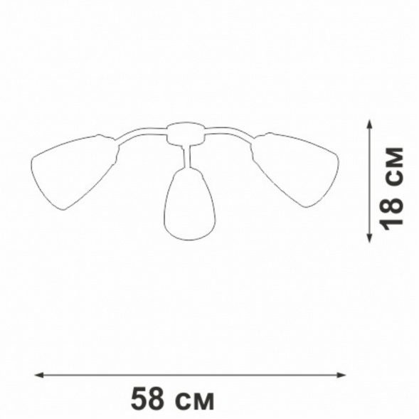 Потолочная люстра Vitaluce V3187-0/3PL