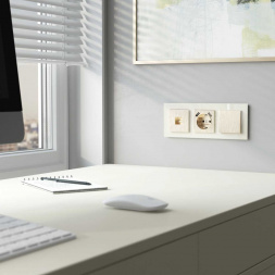 Выключатель одноклавишный Werkel шампань рифленый W1110010 4690389159992