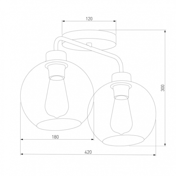 Потолочная люстра TK Lighting 4021 Bari