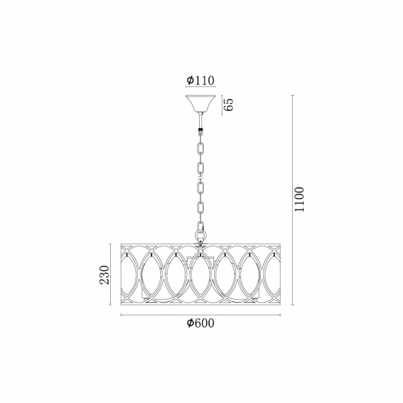 Подвесная люстра Vele Luce Angela VL3153P10