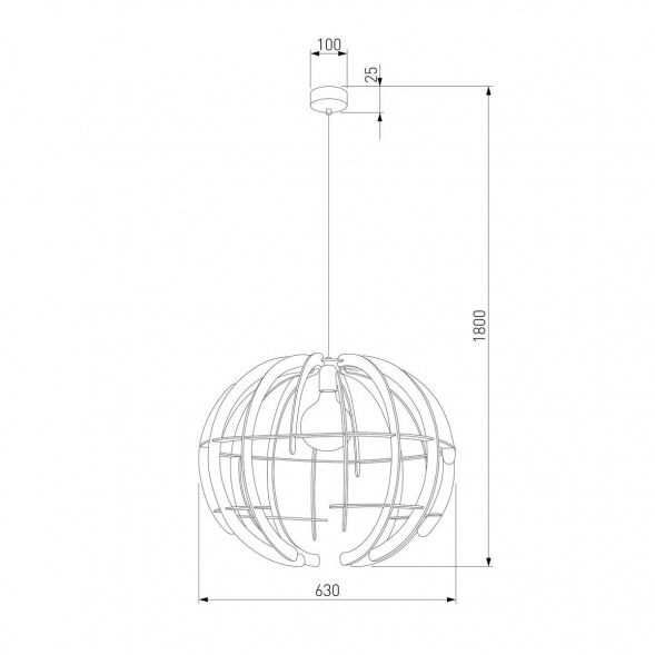 Подвесной светильник TK Lighting 6886 Venus
