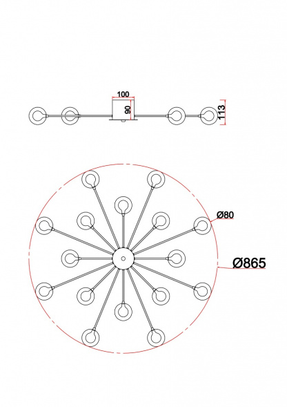 Потолочная люстра Freya Celebrity FR5242CL-16BS1