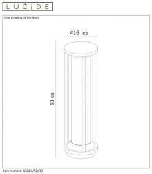 Уличный светильник Lucide Cadix 15804/50/30
