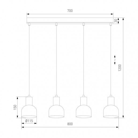 Подвесной светильник TK Lighting 4896 Cairo