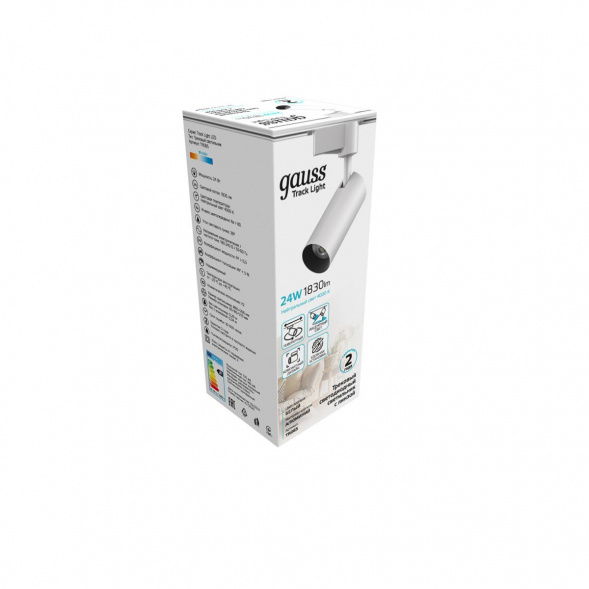Трековый светодиодный светильник Gauss Track Light Led TR085