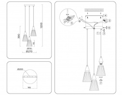 Подвесной светильник Ambrella light High Light LH58112