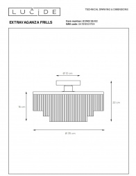 Потолочный светильник Lucide Extravaganza Frills 03142/35/02