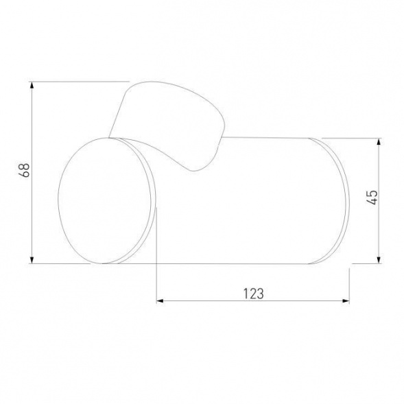 Уличный настенный светодиодный светильник Elektrostandard Ray 35134/W черный a056370