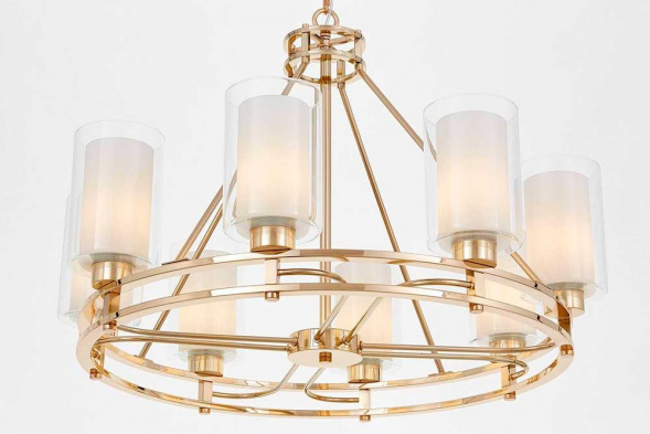 Подвесная люстра Lumina Deco Marietta LDP 8025-8 F.GD+WT