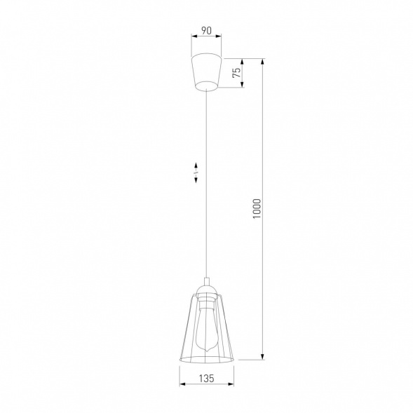 Подвесной светильник TK Lighting 1641 Galaxy 1