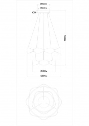 Подвесной светодиодный светильник Arte Lamp Grace A1868SP-2PB