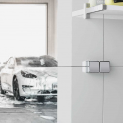 Выключатель одноклавишный влагозащищенный Werkel Gallant серебряный W5010206 4690389167089