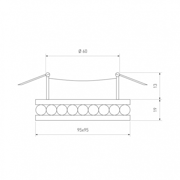 Встраиваемый светильник Elektrostandard Annuli 8391 MR16 a049338