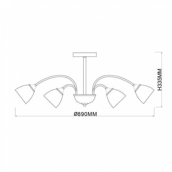 Потолочная люстра Escada Bouquet 1148/12P