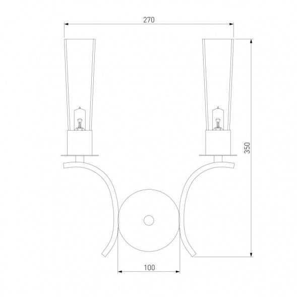 Бра Eurosvet Rosher 60141/2 хром