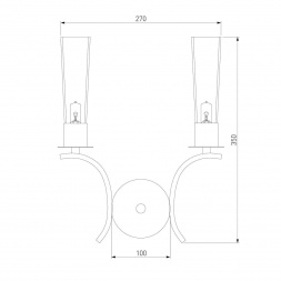 Бра Eurosvet Rosher 60141/2 хром