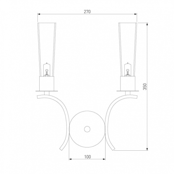 Бра Eurosvet Rosher 60141/2 хром