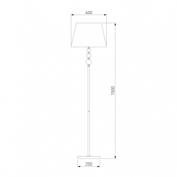 Торшер Eurosvet Sortino 01072/1 золото