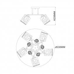 Потолочная люстра Escada Neulia 1118/5PL