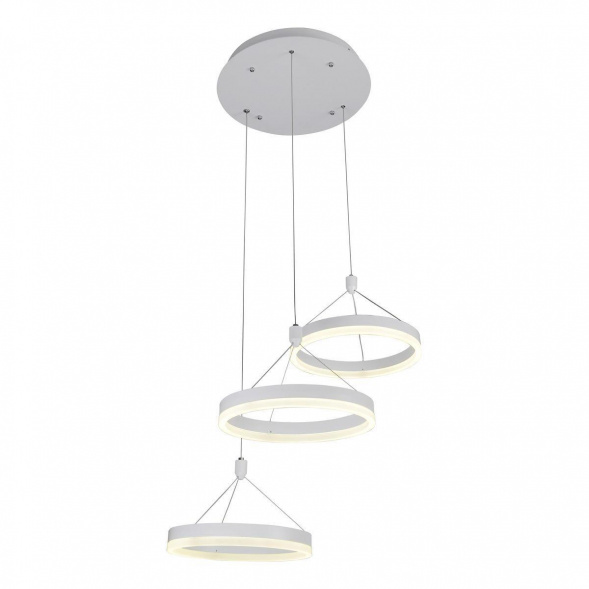 Подвесная светодиодная люстра Elvan LU-155/3R-21W-NH-Wh