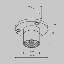 Аксессуар Maytoni Technical CA023BI-P-B