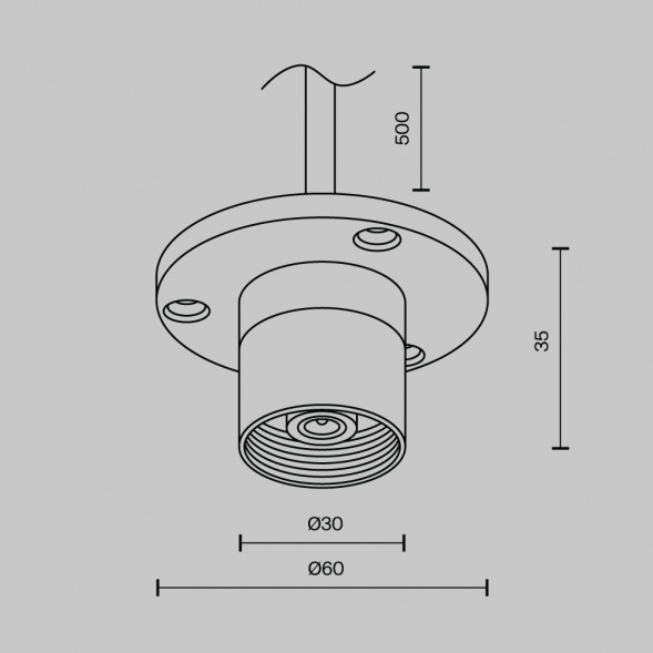 Аксессуар Maytoni Technical CA023BI-P-B