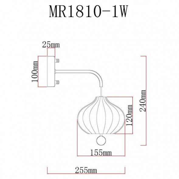 Бра MyFar Katrin MR1810-1W