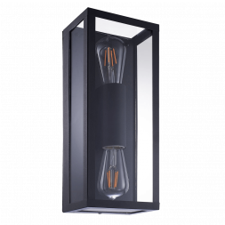 Уличный настенный светильник Arte Lamp Belfast A4569AL-2BK