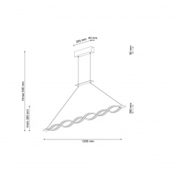 Подвесной светодиодный светильник Lucia Tucci Modena 1920.2 White Led