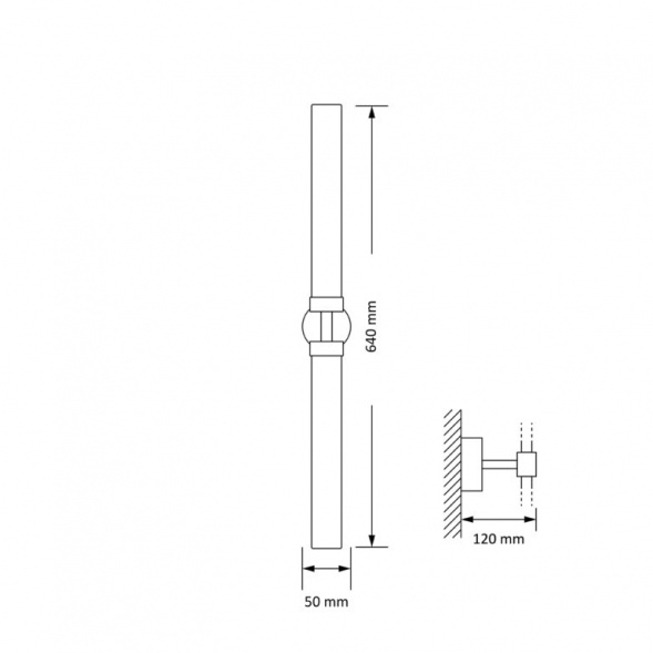 Настенный светильник KUTEK MOOD Mussa MUS-K-2(ZM)II 640