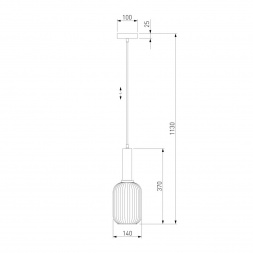 Подвесной светильник Eurosvet 50181/1 прозрачный