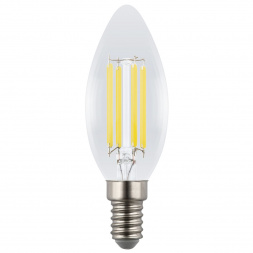 Лампа светодиодная Uniel E14 4W 3000K прозрачная LED-C35-4W/3000K/E14/CL GLY01TR UL-00011936