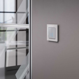 Сенсорный выключатель двухклавишный с функцией Wi-Fi Werkel серебряный W4520606 4690389171246