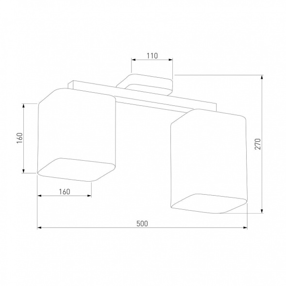 Потолочная люстра TK Lighting 4165 Tora Grey