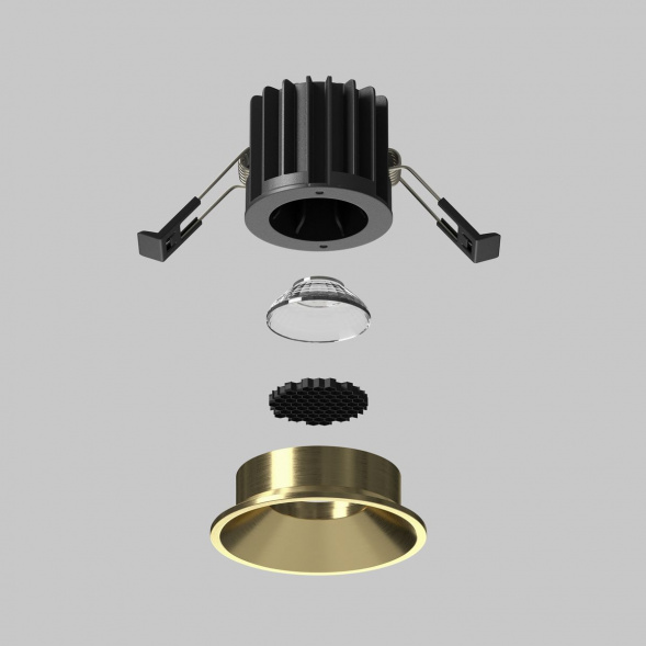 Встраиваемый светодиодный светильник Maytoni Round DL058-7W3K-BS