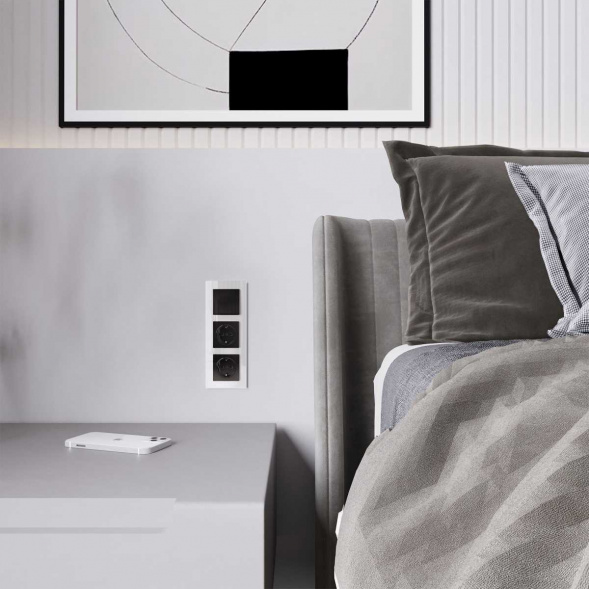 Клавиша для выключателя перекрестного Werkel черный акрил W1119048 4690389197772