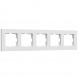 Рамка Werkel Slab на 5 постов белый софт W0052961 4690389207921