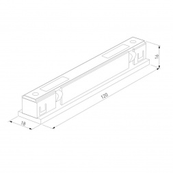 Коннектор прямой Elektrostandard Titan Line Magnetic 85008/00 a069723