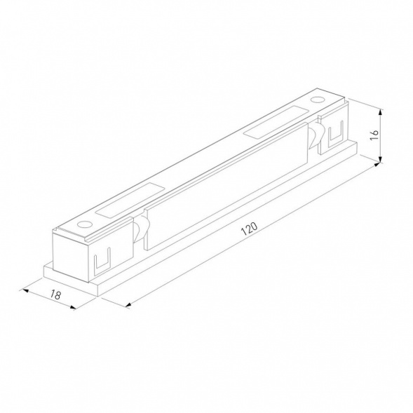 Коннектор прямой Elektrostandard Titan Line Magnetic 85008/00 a069723