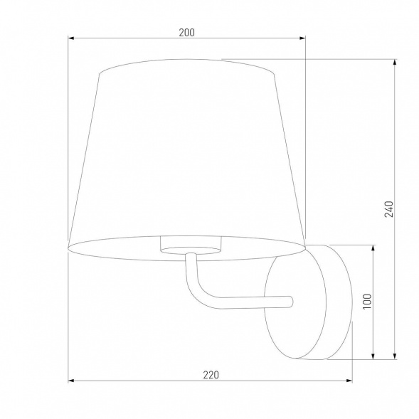 Бра TK Lighting 1880 Maja Grafit