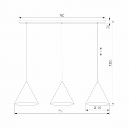 Подвесной светильник TK Lighting 10011 Cono