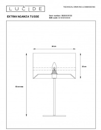 Настольная лампа Lucide Extravaganza Tusse 10509/81/33