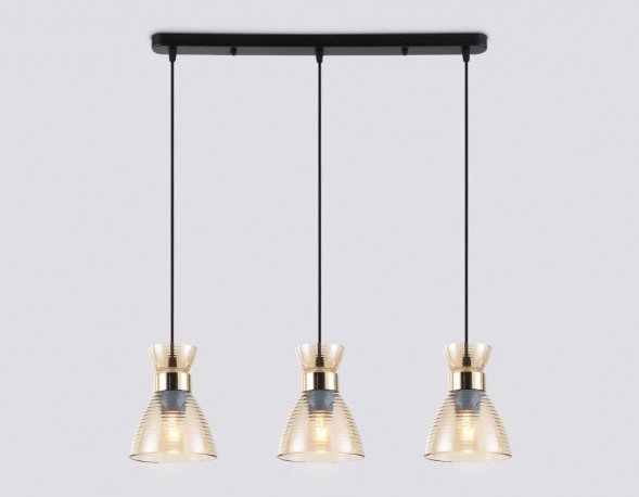 Светильник подвесной со стеклянными плафонами Ambrella light Traditional TR3404