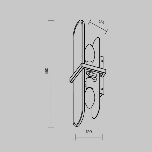 Бра Maytoni Marmo MOD099WL-02G