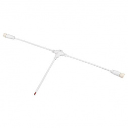 Коннектор питания Arlight ARL-Moonlight-SPI/DMX-Con-Power-T-Mid-Wire-WH 031466